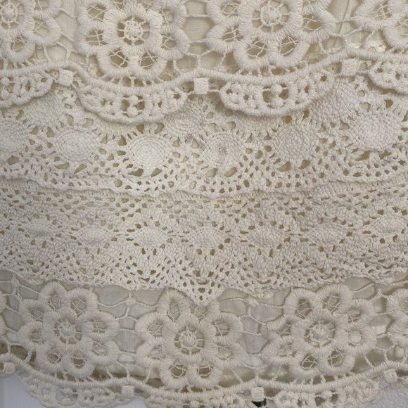 Blue Rain creamy white crochet skirt. - Picture 12 of 13